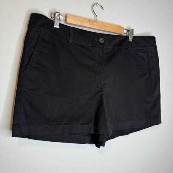 Loft 4” Black Shorts Size 16 New Ann Taylor - Picture 3 of 4